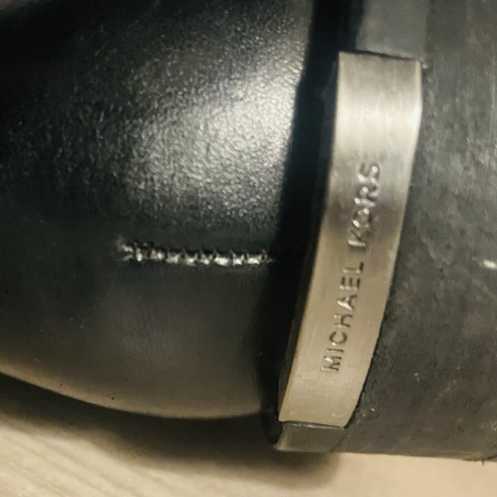 Michael Kors black leather boots